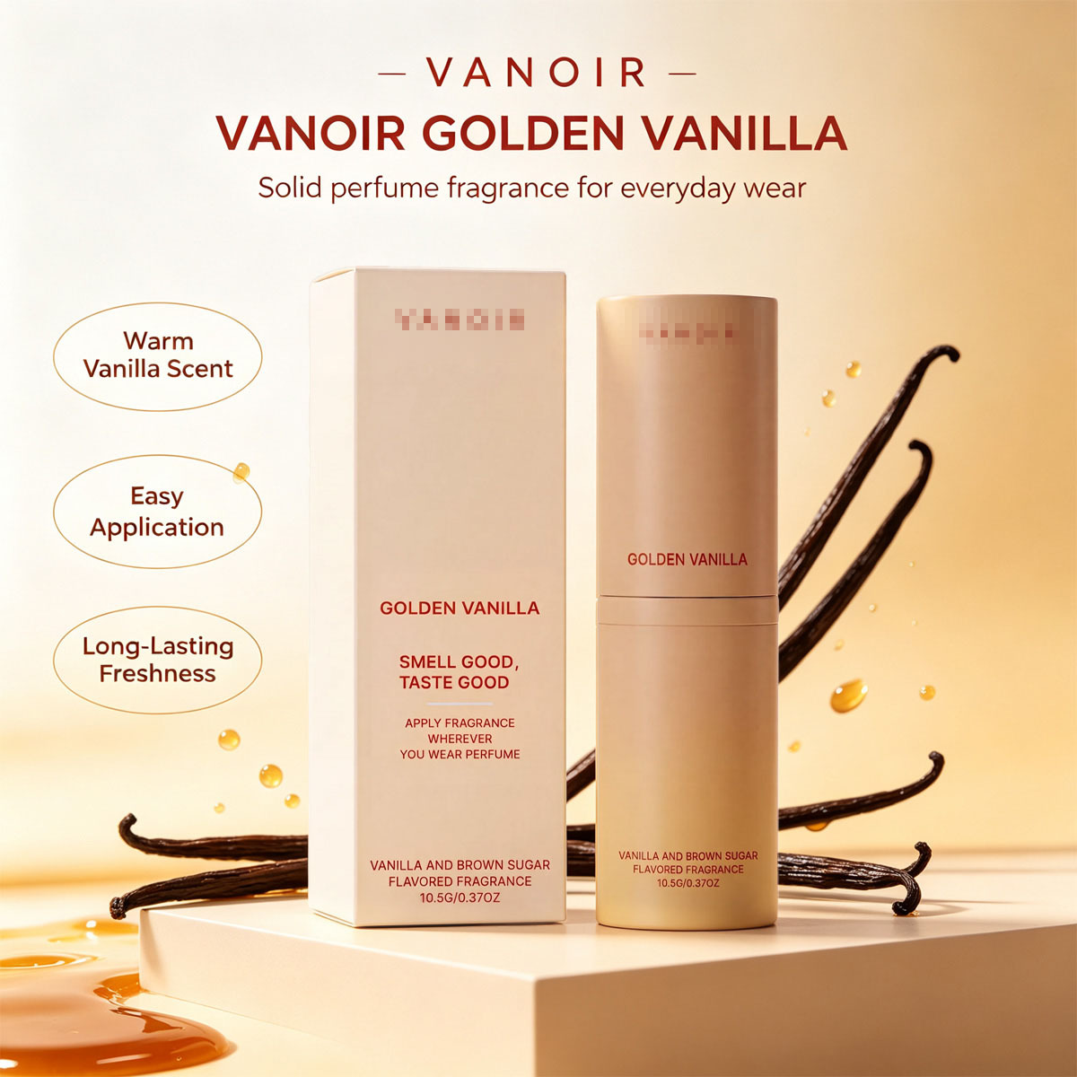 Golden Vanilla Botanical Aromatherapy Reed Diffuser