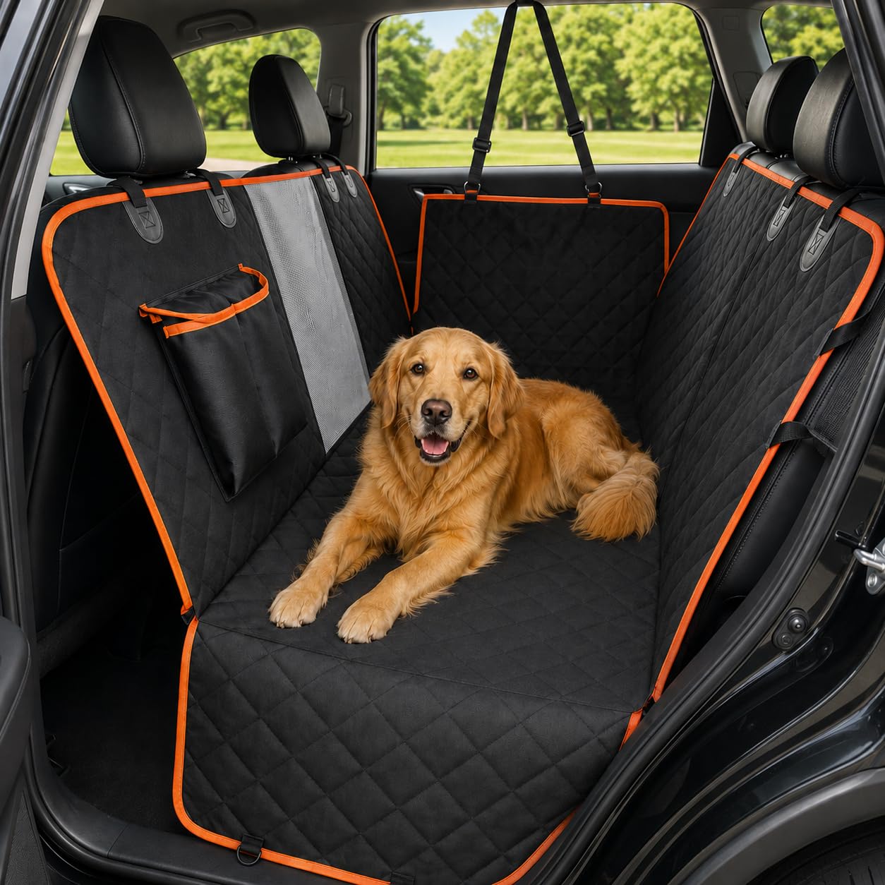 The All-Weather Waterproof Luxury Pet Car Seat Hammock & Protector