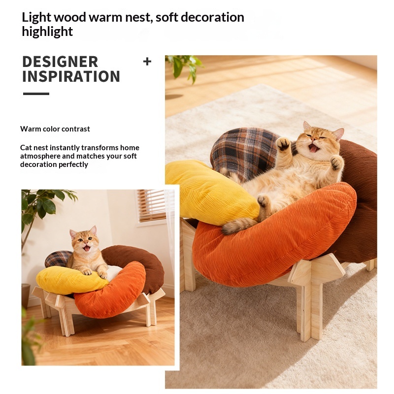 The Haven Cooling Bolster Pet Bed